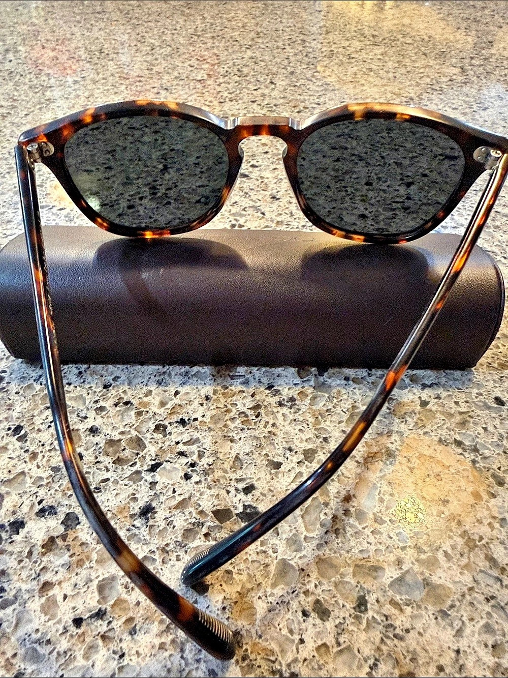 Oliver Peoples Finley Esq. Sun Tortoiseshell Sunglasses - Picture 6 of 6